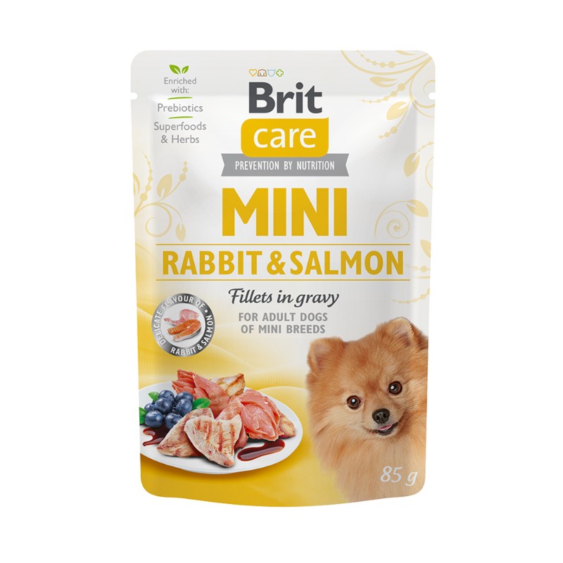 Brit Care Mini Coniglio e Salmone in Salsa per Cani Offerta San Valentino