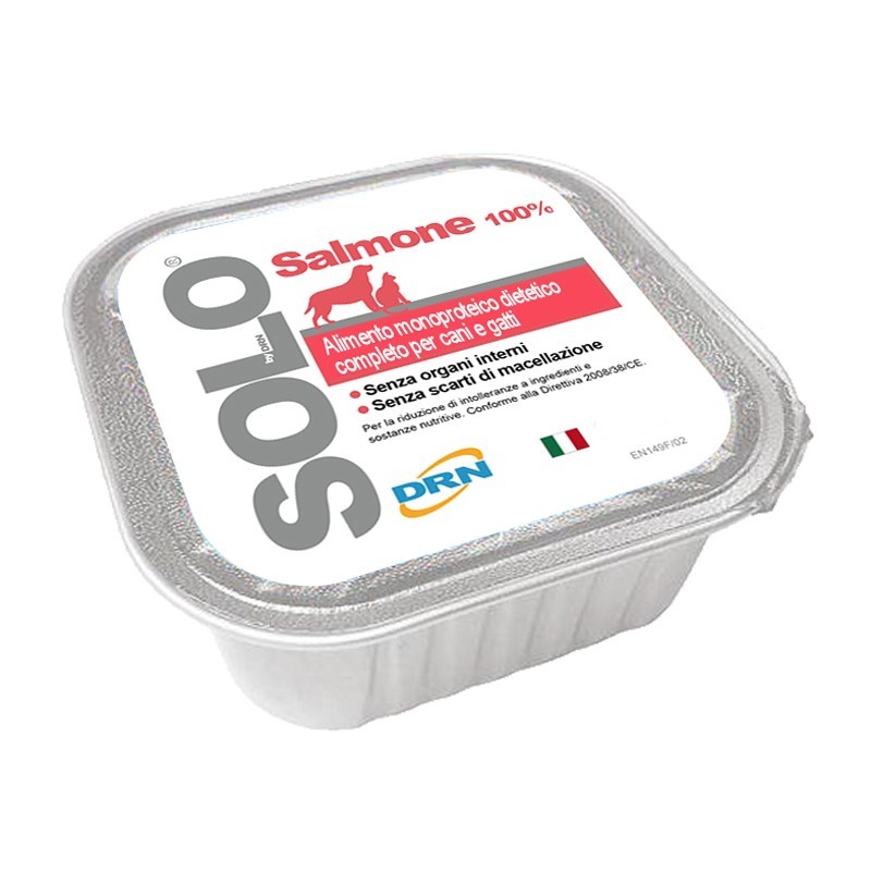 DRN Solo Salmone Umido per Cani e Gatti Offerta temporanea