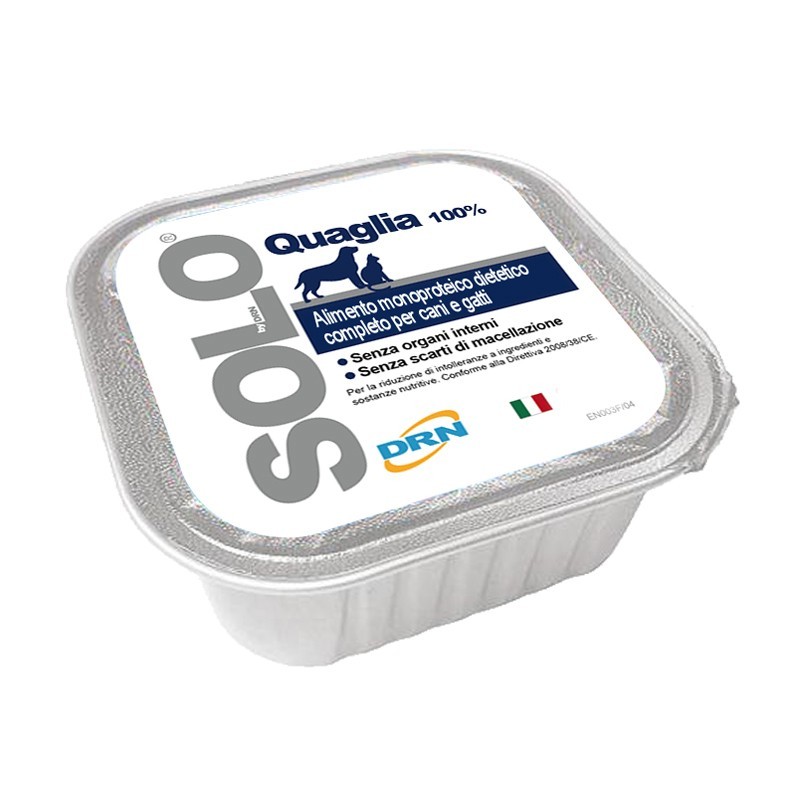 DRN Solo Quaglia Umido per Cani e Gatti Offerte esclusive
