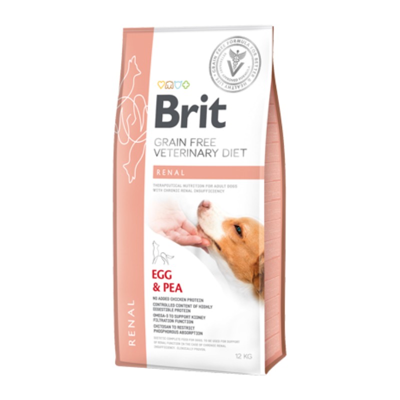 Brit Veterinary Diet Renal Uova e Piselli per Cani Super Saving Price