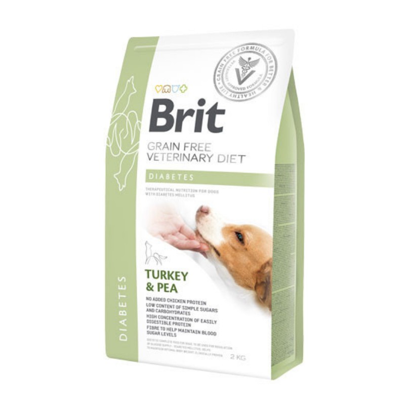 Brit Veterinary Diet Diabetes Tacchino e Piselli per Cani Ritorno libero
