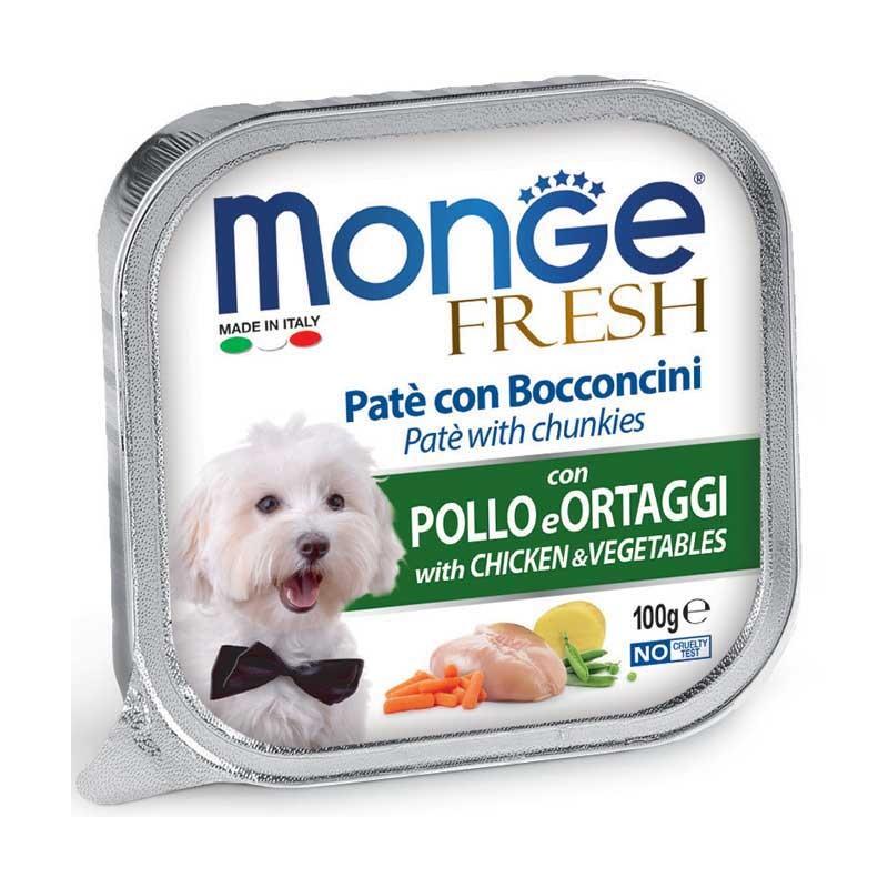 Monge Fresh Adult Pollo e Verdure Umido per Cani