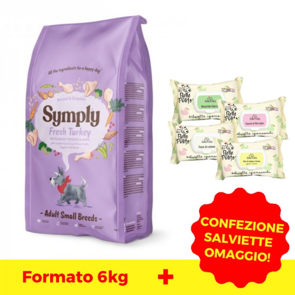 Symply Adult Small Breeds Tacchino Fresco Patata Dolce e Avena Nuovo