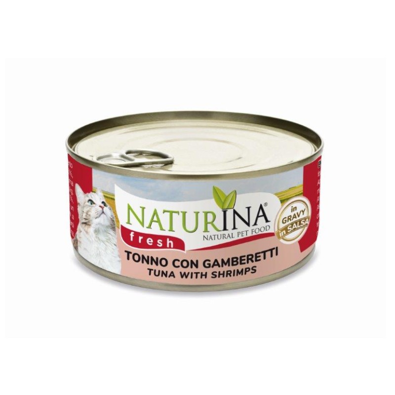 Naturina Fresh Tonno con Gamberetti in salsa per Gatti Outlet