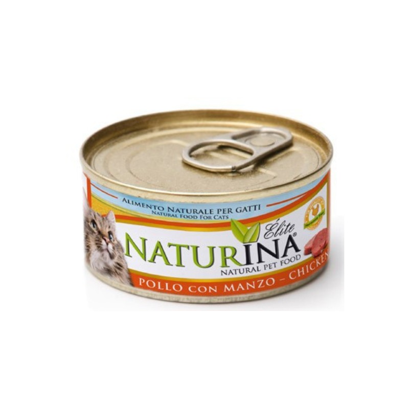 Naturina Elite Filetti di pollo con Manzo per Gatti Vendita Calda