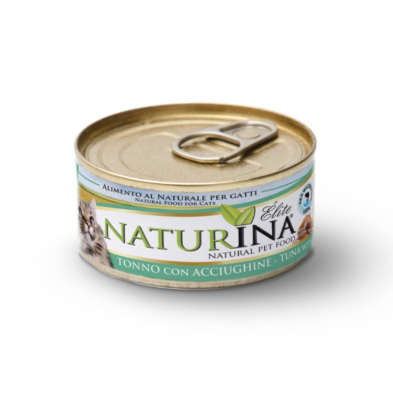 Naturina Elite Tonno con Acciughe per Gatti Esporta salva