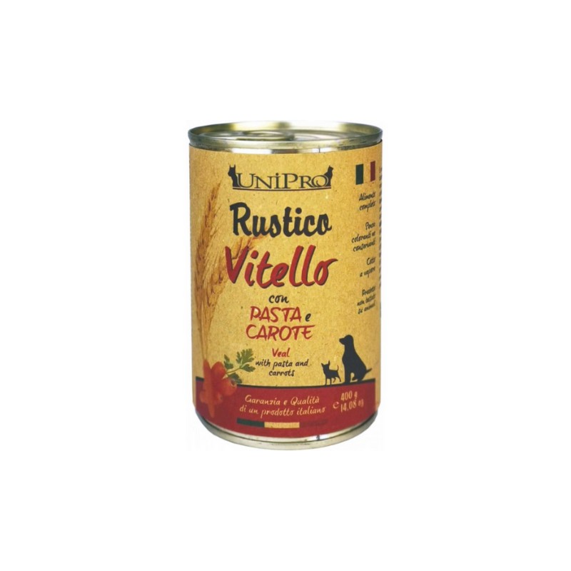 Unipro Rustico Vitello con Pasta e Carote per Cani Offerta