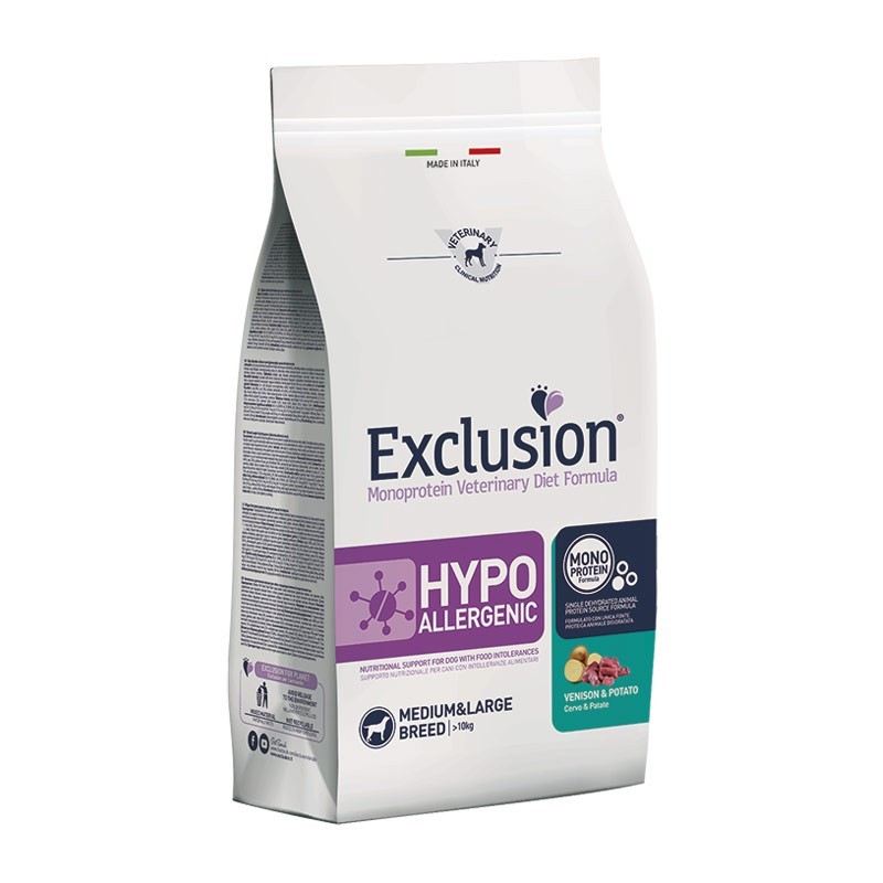 Exclusion Diet Hypoallergenic Cervo e Patate Medium & Large Breed per Cani Super Saving Price