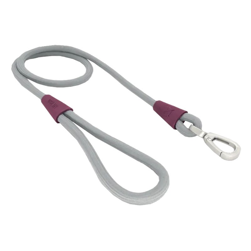 Morso Guinzaglio in Corda Grigio & Bordeaux Esporta salva