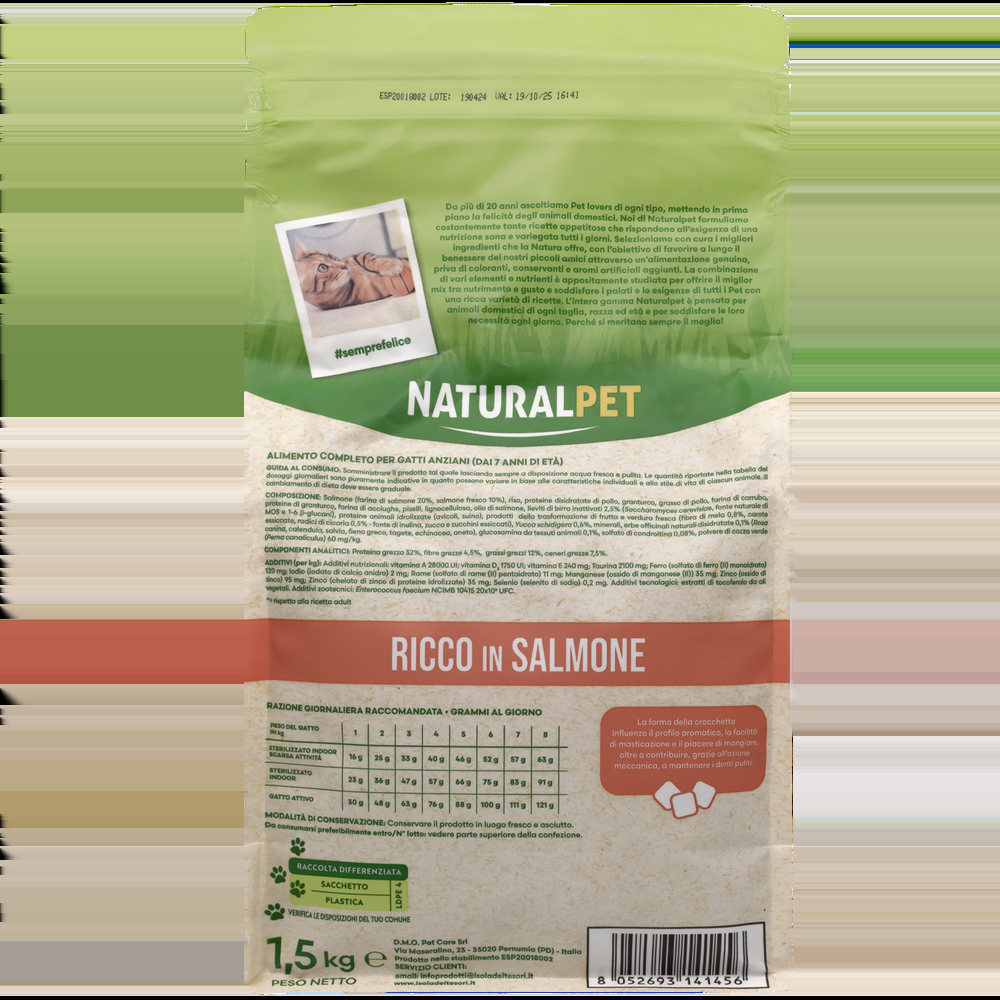 Naturalpet Cat Senior ricco in Salmone 1 5kg 000141064 Shopping Online