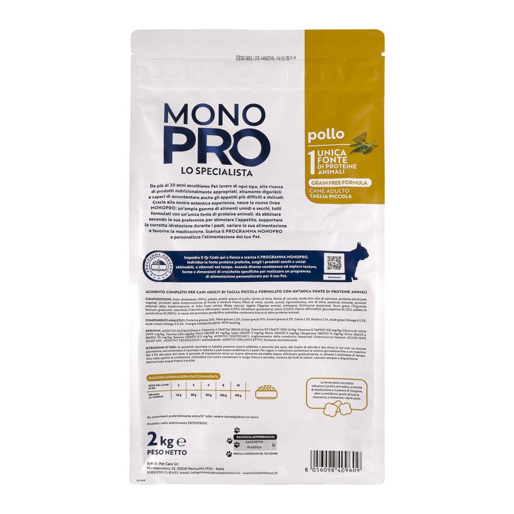 Monopro Dog Adult Mini Grain Free Pollo 2 kg 000125655 In Saldo
