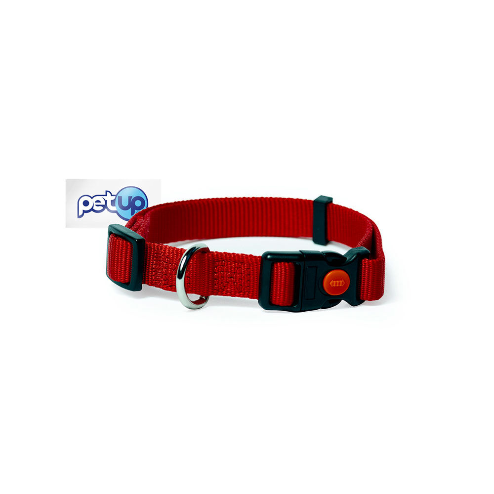 Petup Collare nylon a sgancio 12 mm rosso 000152666