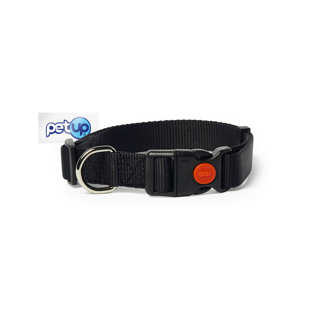 Petup Collare nylon a sgancio mm 25 nero 000152680