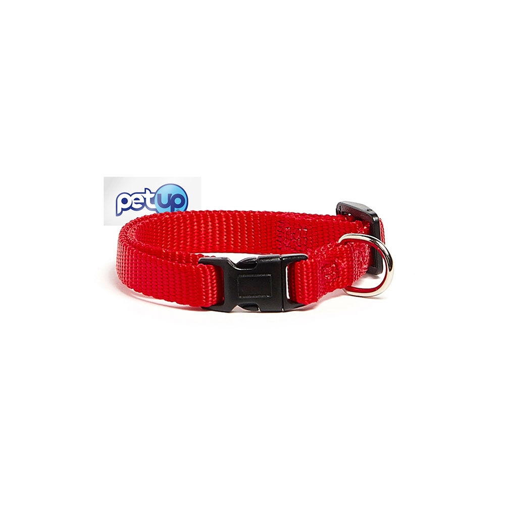 Petup Collare nylon a sgancio 12 mm rosso 000152660