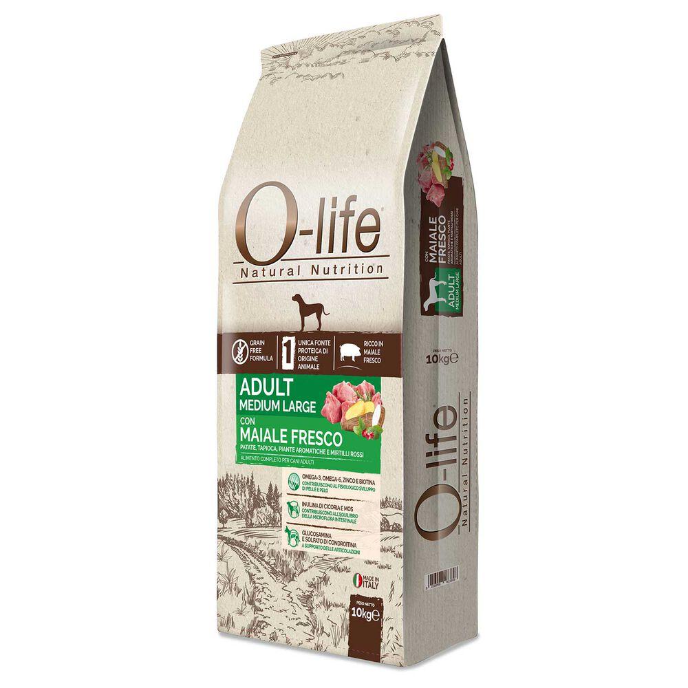 O-life Dog Adult Medium Large con Maiale Fresco 10 kg 000125368 Vendita