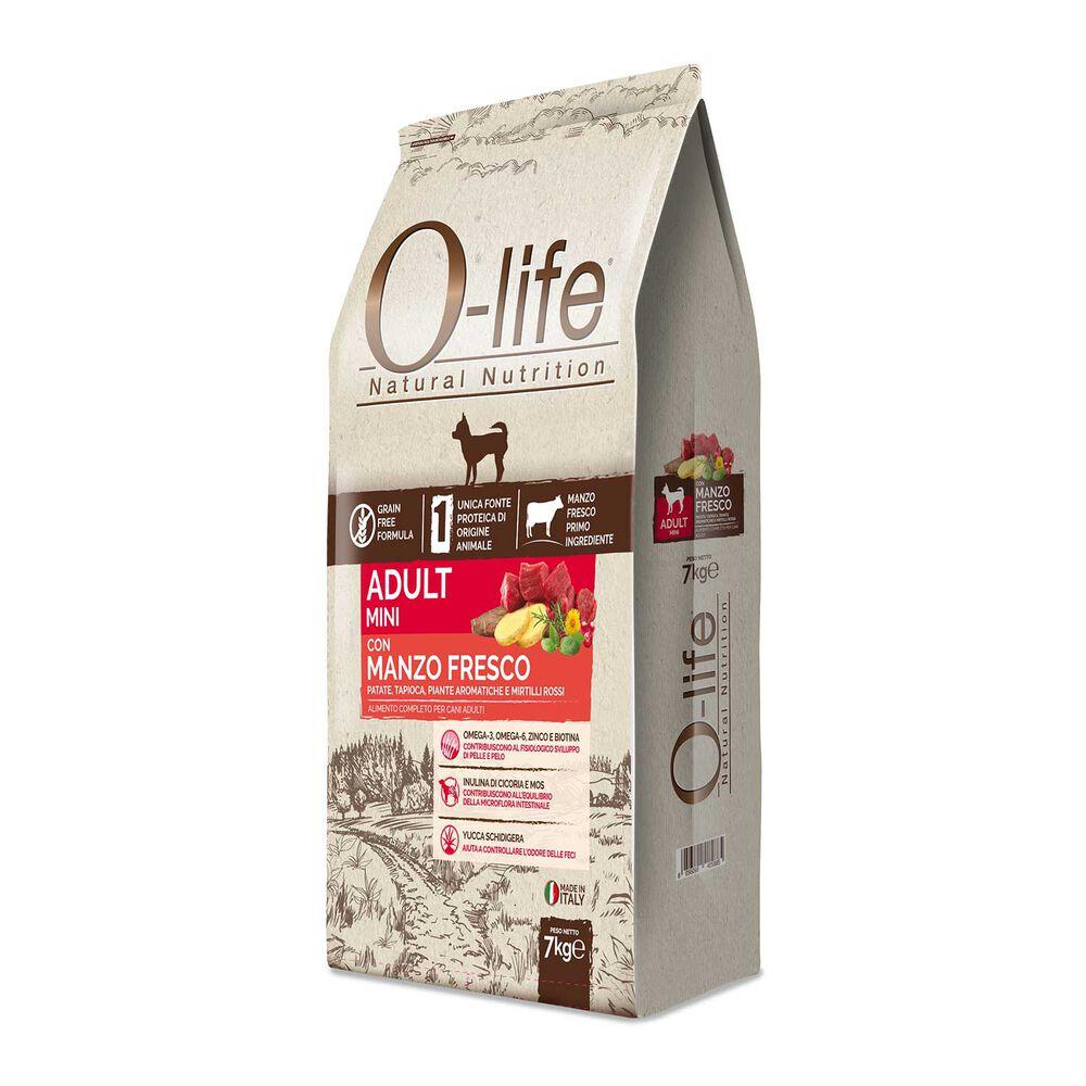 O-life Dog Adult Mini con Manzo Fresco 7 kg 000125519 Pezzi Unici