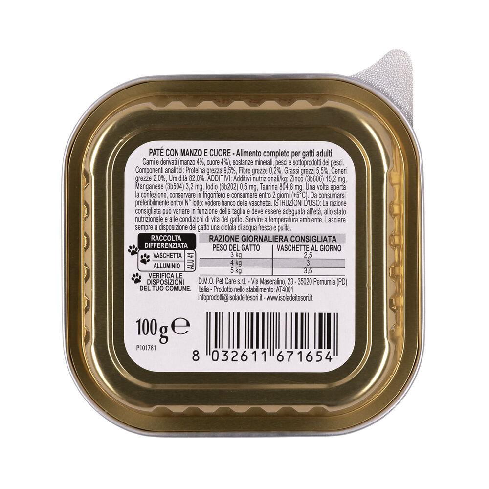 Naturalpet Cat Adult Paté con Manzo e Cuore 100 gr 000504505 Trasporto libero internazionale