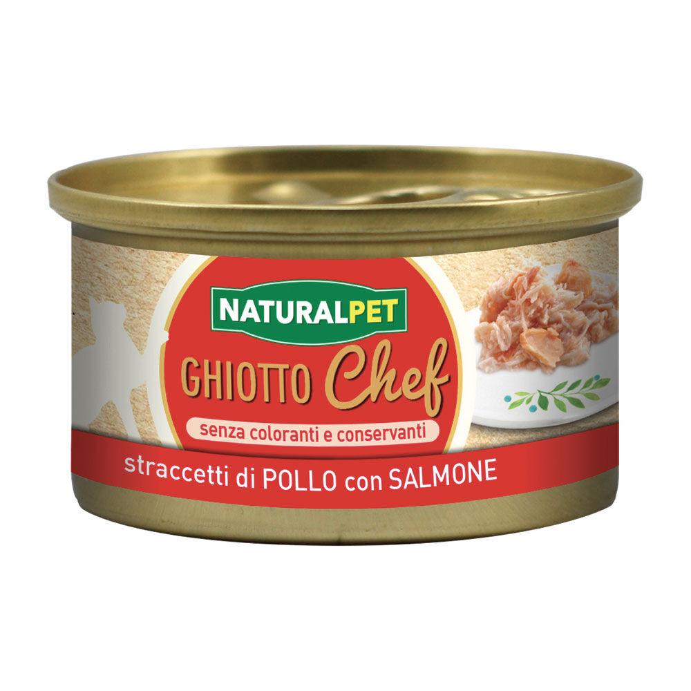 Naturalpet Ghiotto Chef Straccetti di Pollo con Salmone fumé 80gr 000142707 Black Friday Prezzi