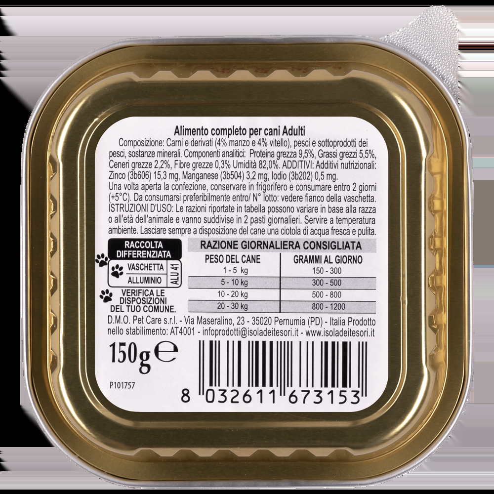 Naturalpet Dog Adulto Paté con Manzo e Vitello 150 gr 000504533 2025