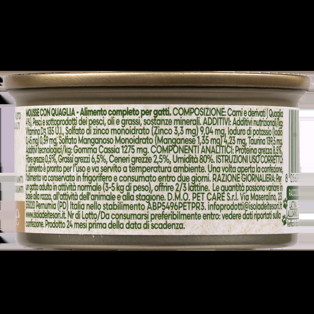 Naturalpet Cat Adult Mousse con Quaglia 85 gr 000143683 Acquista Ora