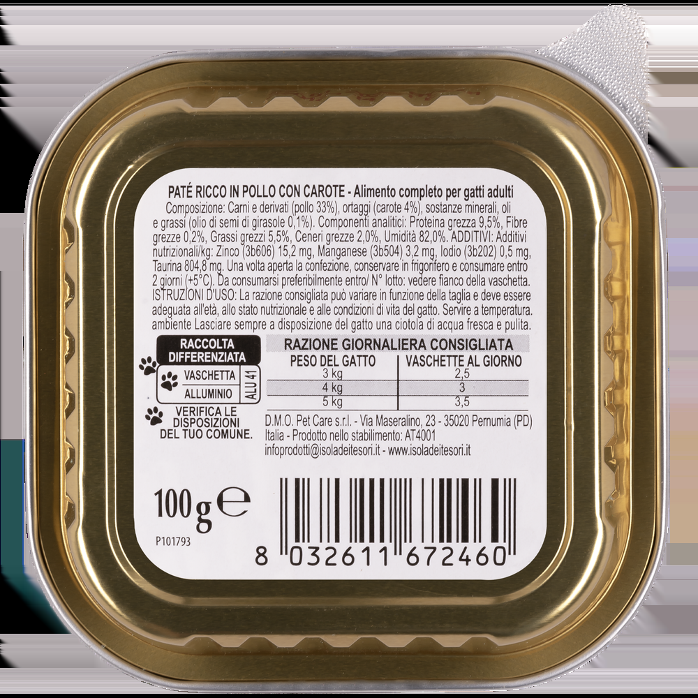 Naturalpet Cat Adult Paté con Pollo e Carote 100 gr 000142829 Convenienza