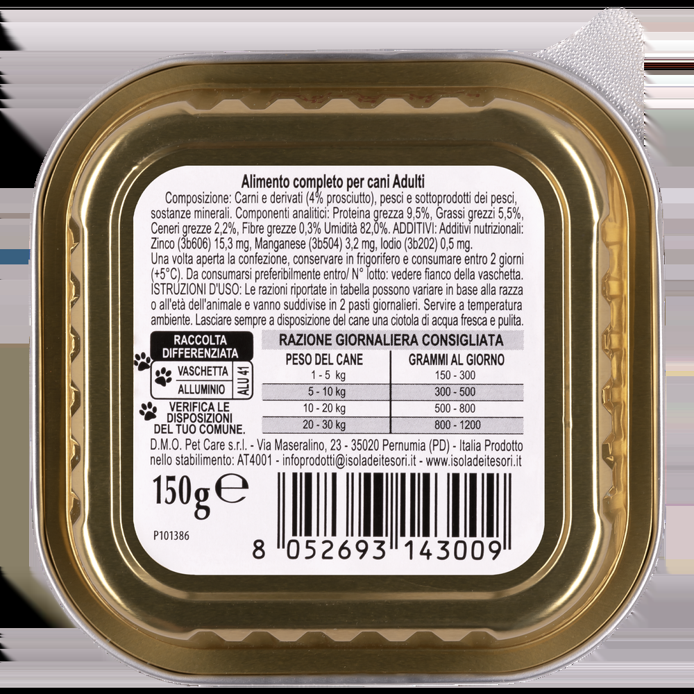 Naturalpet Dog Adult Paté con Prosciutto 150gr 000126873 Novità