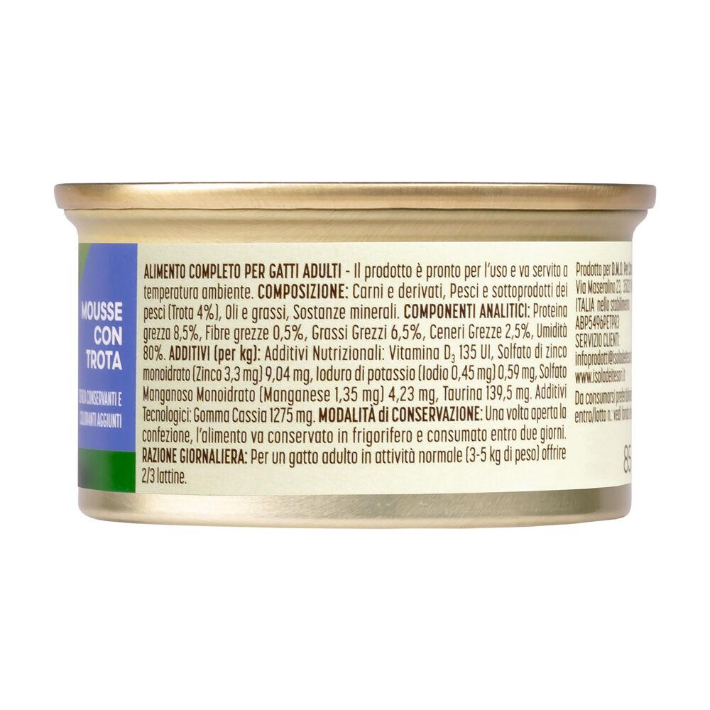 Naturalpet Equilibrio Quotidiano Cat Adult Mousse con Trota 85 gr 000143678 In Vendita