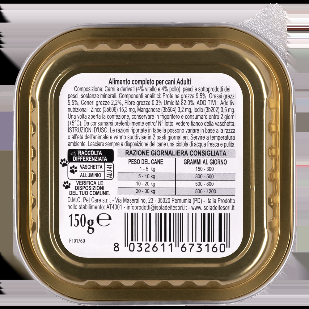 Naturalpet Dog Adulto Paté con Vitello e Pollo 150 gr 000504534 Vendita Economica