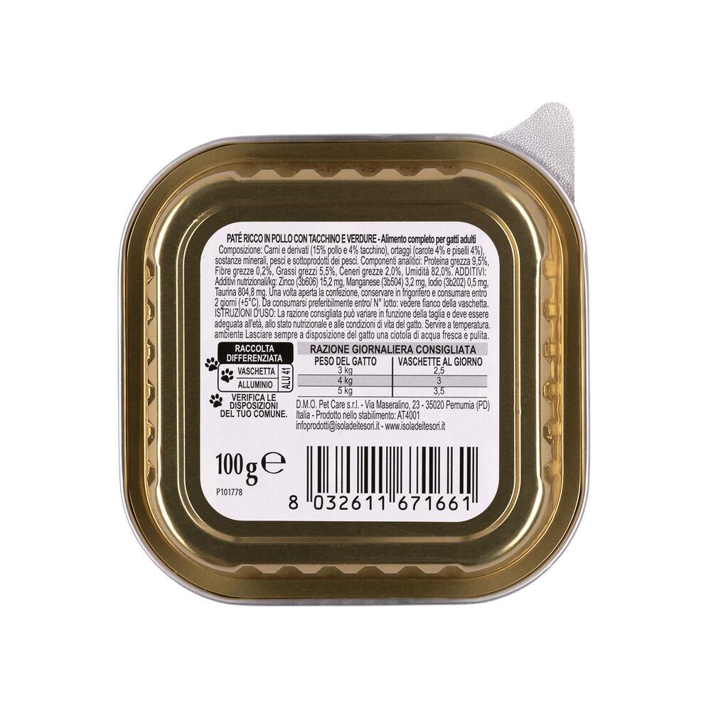 Naturalpet Cat Adult Paté ricco in Pollo Tacchino e Verdure 100 gr 000504503 Vendite Flash