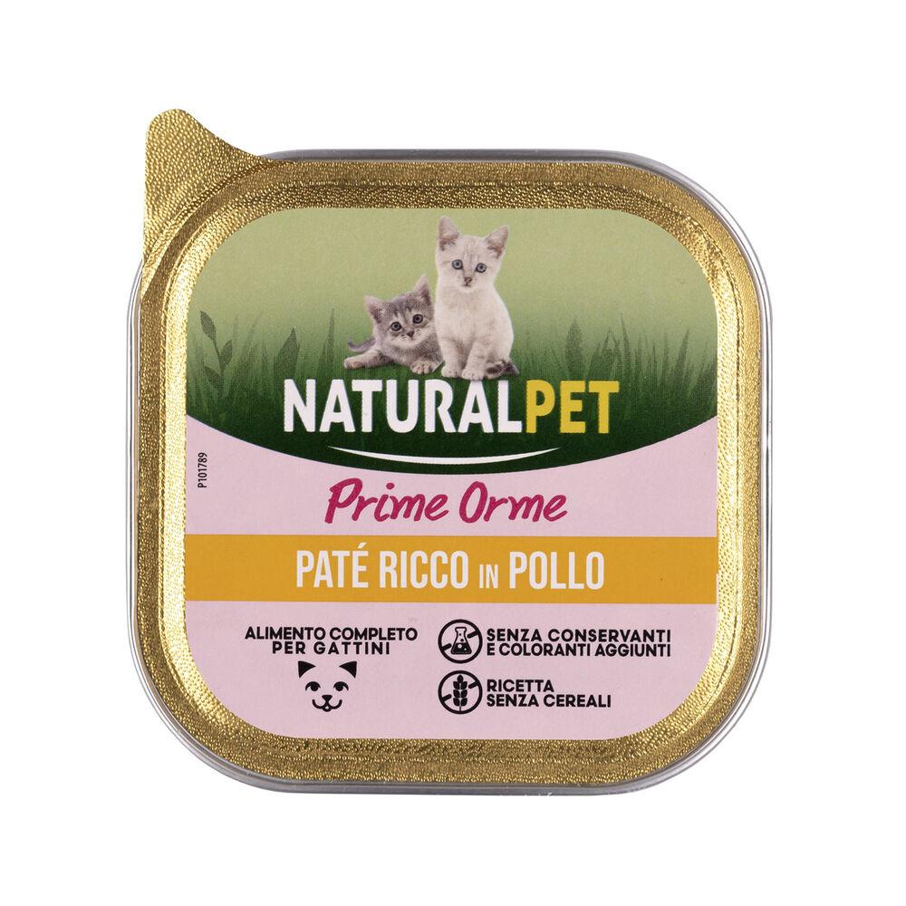 Naturalpet Prime Orme Kitten patè ricco in Pollo 100 gr 000142826 Nuova