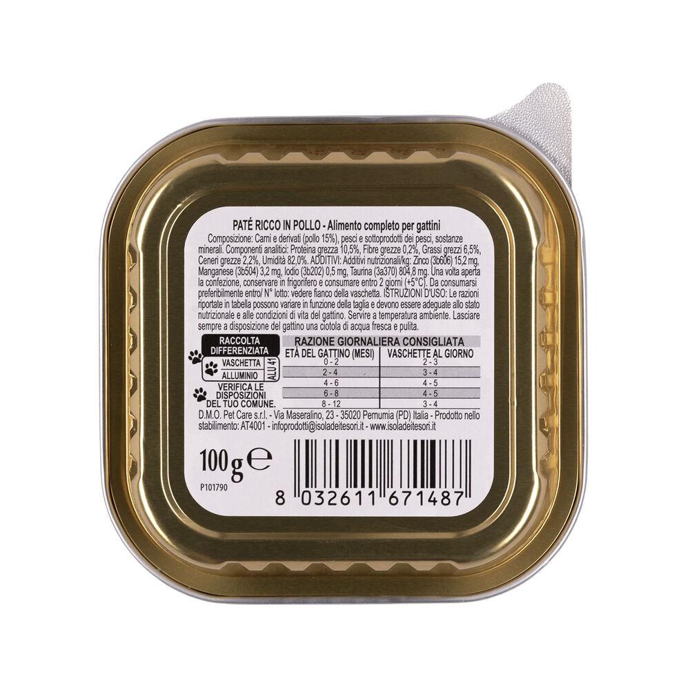 Naturalpet Prime Orme Kitten patè ricco in Pollo 100 gr 000142826 Nuova