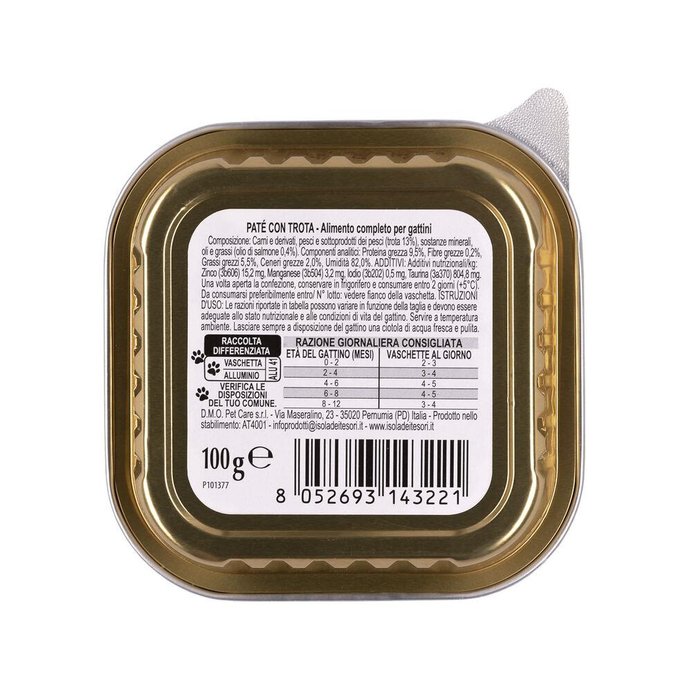 Naturalpet Prime Orme Kitten Paté con trota 100gr 000143777 Negozio online di fabbrica