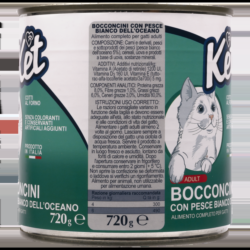 Ket Cat Adult All breeds Bocconcini Pesce dell'Oceano 720 gr 000143644 Prezzo di fabbrica