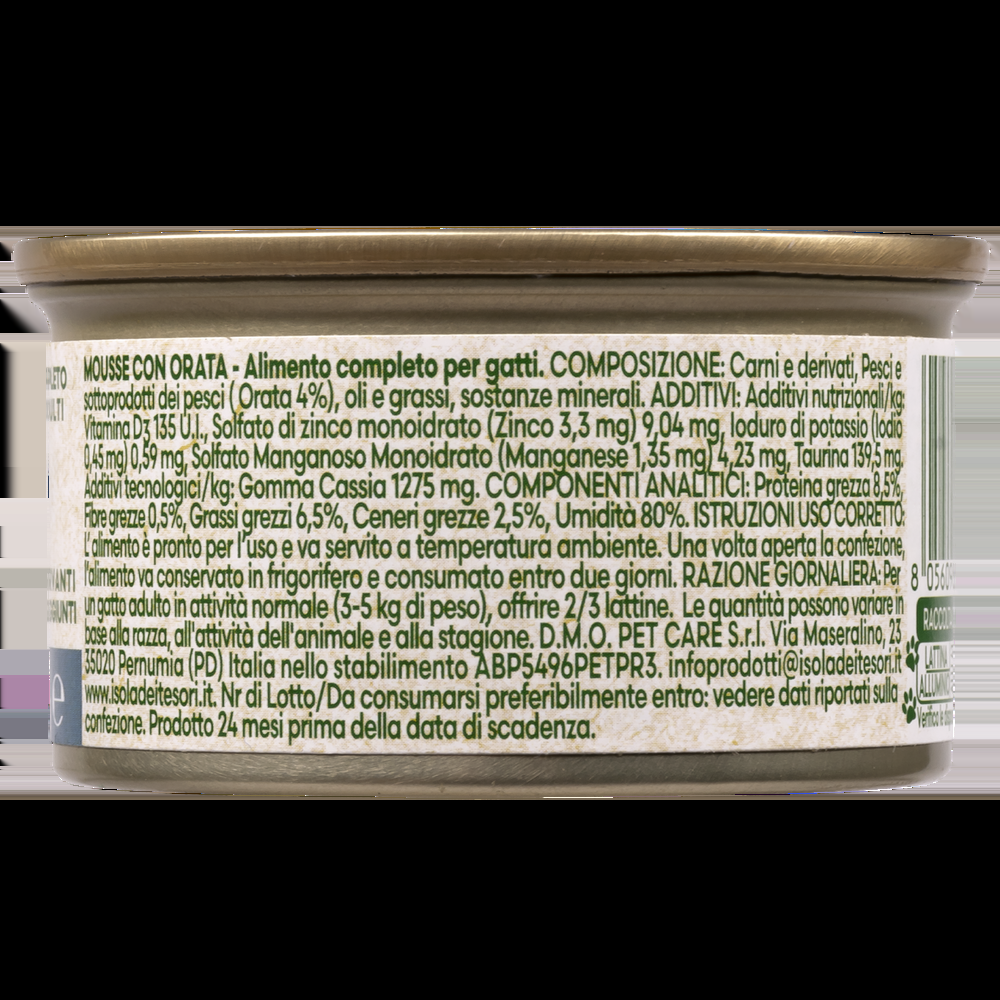 Naturalpet Cat Adult Mousse con Orata 85 gr 000143680 Grande vendita