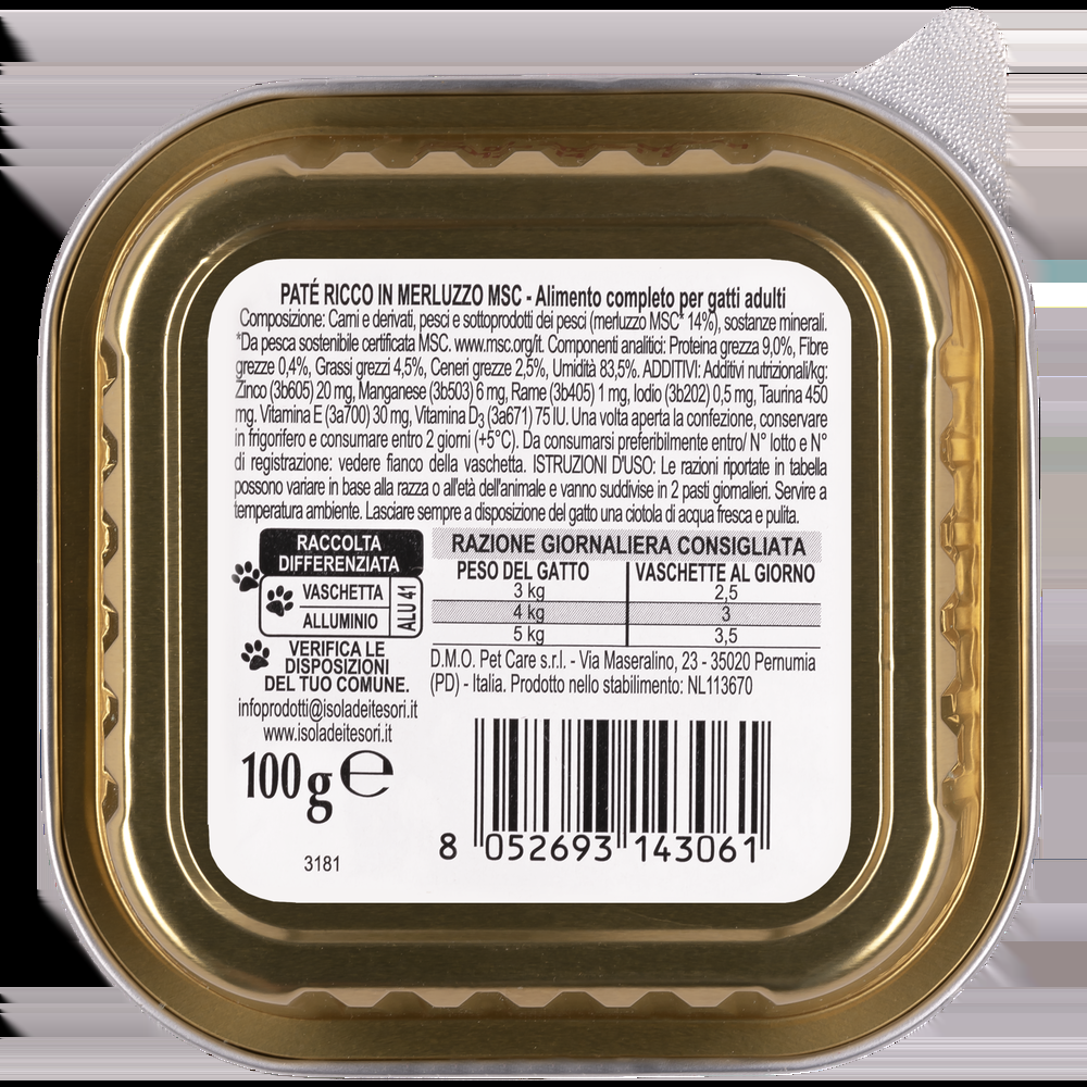 Nauralpet Cat Paté ricco in Merluzzo 100 gr 000143773 Offerta esclusiva