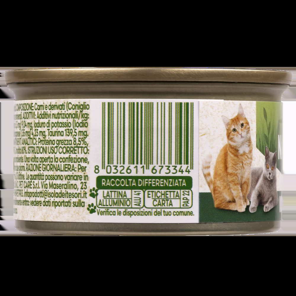 Naturalpet Cat Adult Mousse con Coniglio 85 gr 000142370 Vendite stagionali