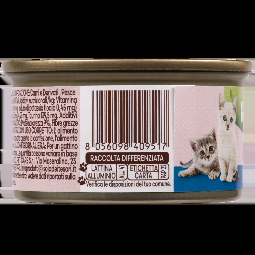 Naturalpet Kitten Prime Orme Mousse con Tonno 85 gr 000143685 Ritorno libero
