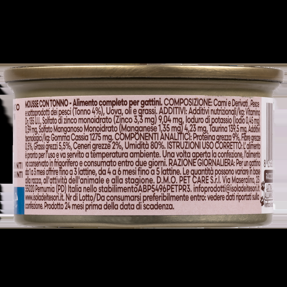 Naturalpet Kitten Prime Orme Mousse con Tonno 85 gr 000143685 Ritorno libero