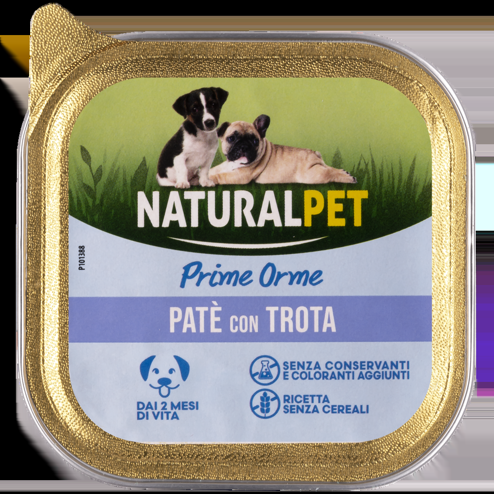 Naturalpet Prime Orme Puppy paté con Trota 150gr 000126876 Ultimi tre giorni