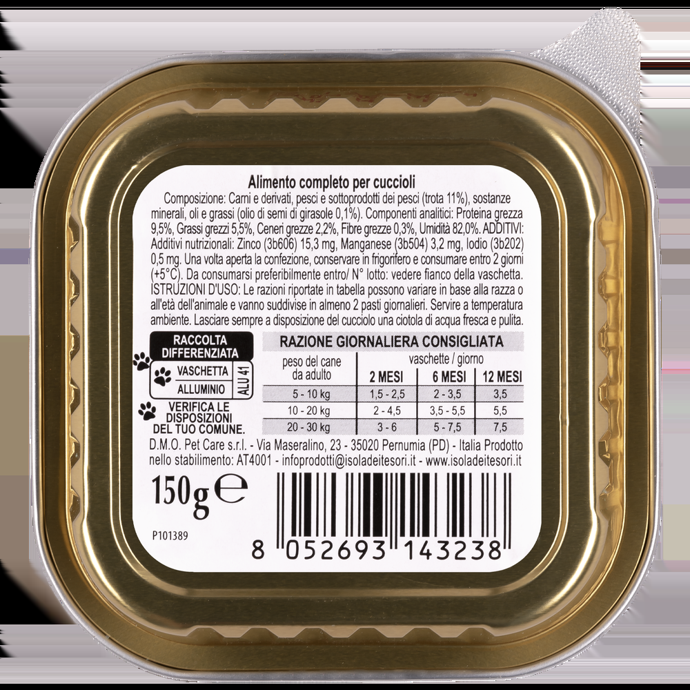 Naturalpet Prime Orme Puppy paté con Trota 150gr 000126876 Ultimi tre giorni