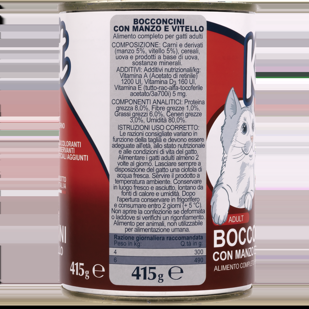 Ket Adult All breeds Bocconcini Manzo e Vitello 415 gr 000143641 ACQUISTA ORA
