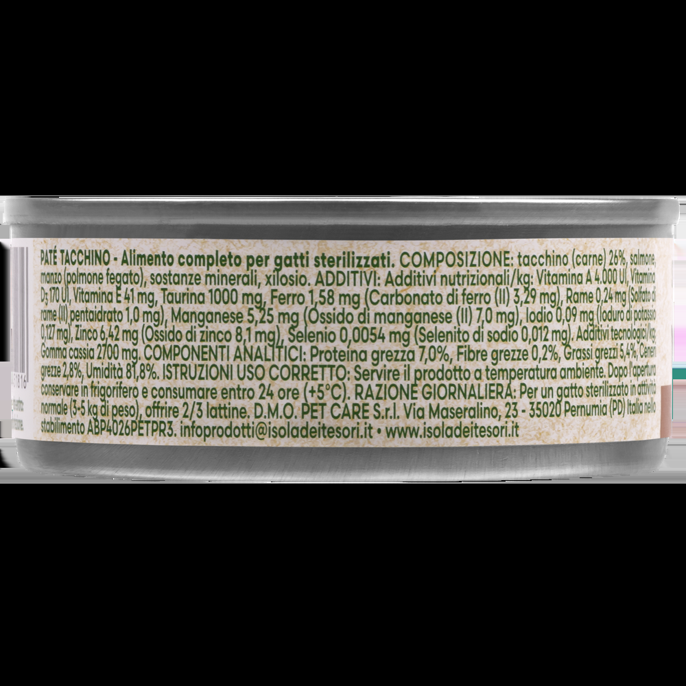 Naturalpet Cat Sterilised Paté al tacchino 85gr 000143898 Latest stili