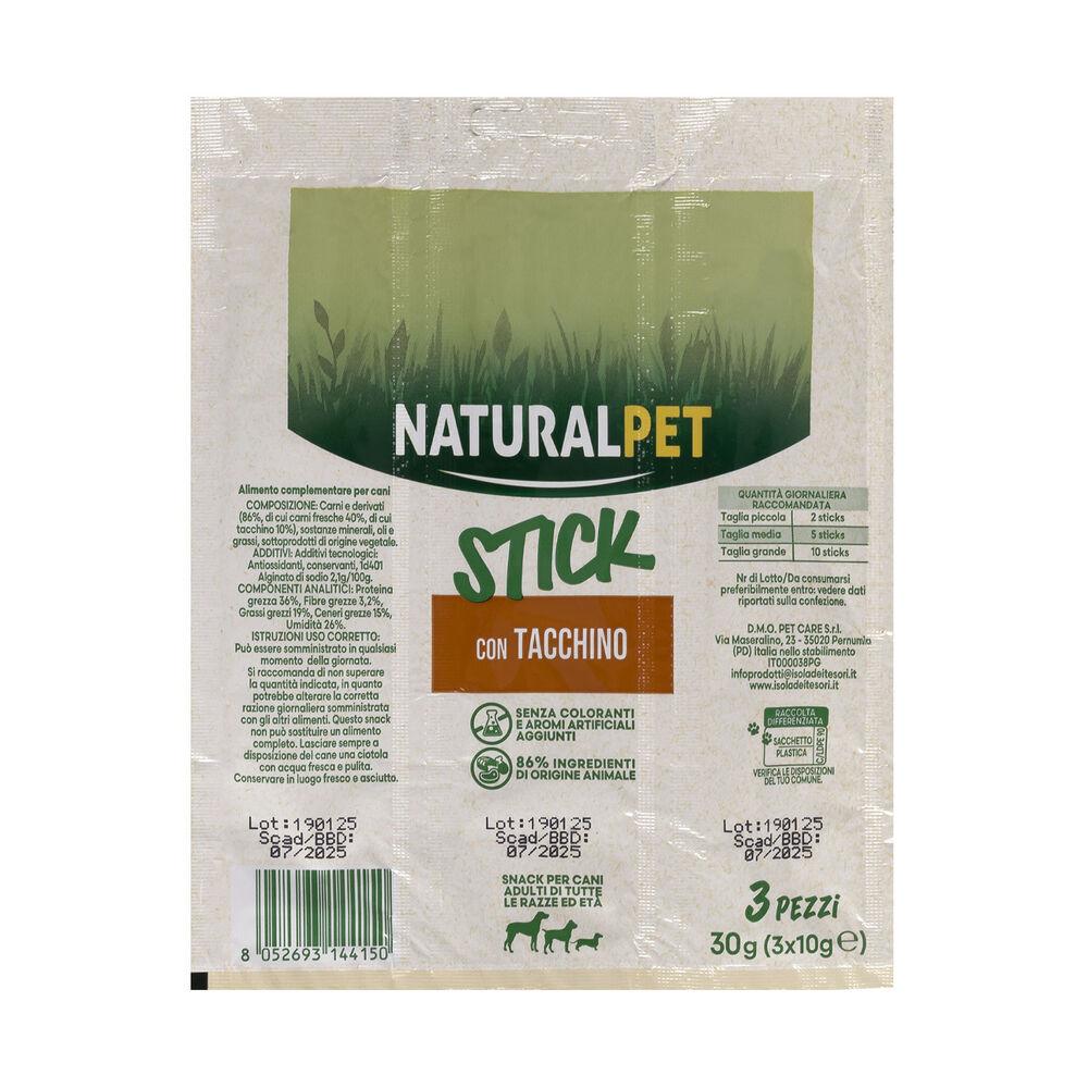 Naturalpet Dog Snack Stick ricco in Tacchino 30gr- 3pz 000138813 Fino al 55% di sconto