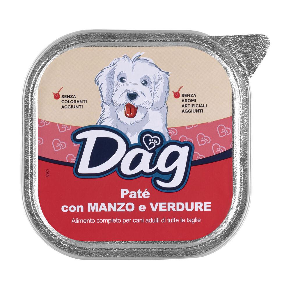 Dag Dog Adult All Breed paté con Manzo e verdure 300gr 000126839