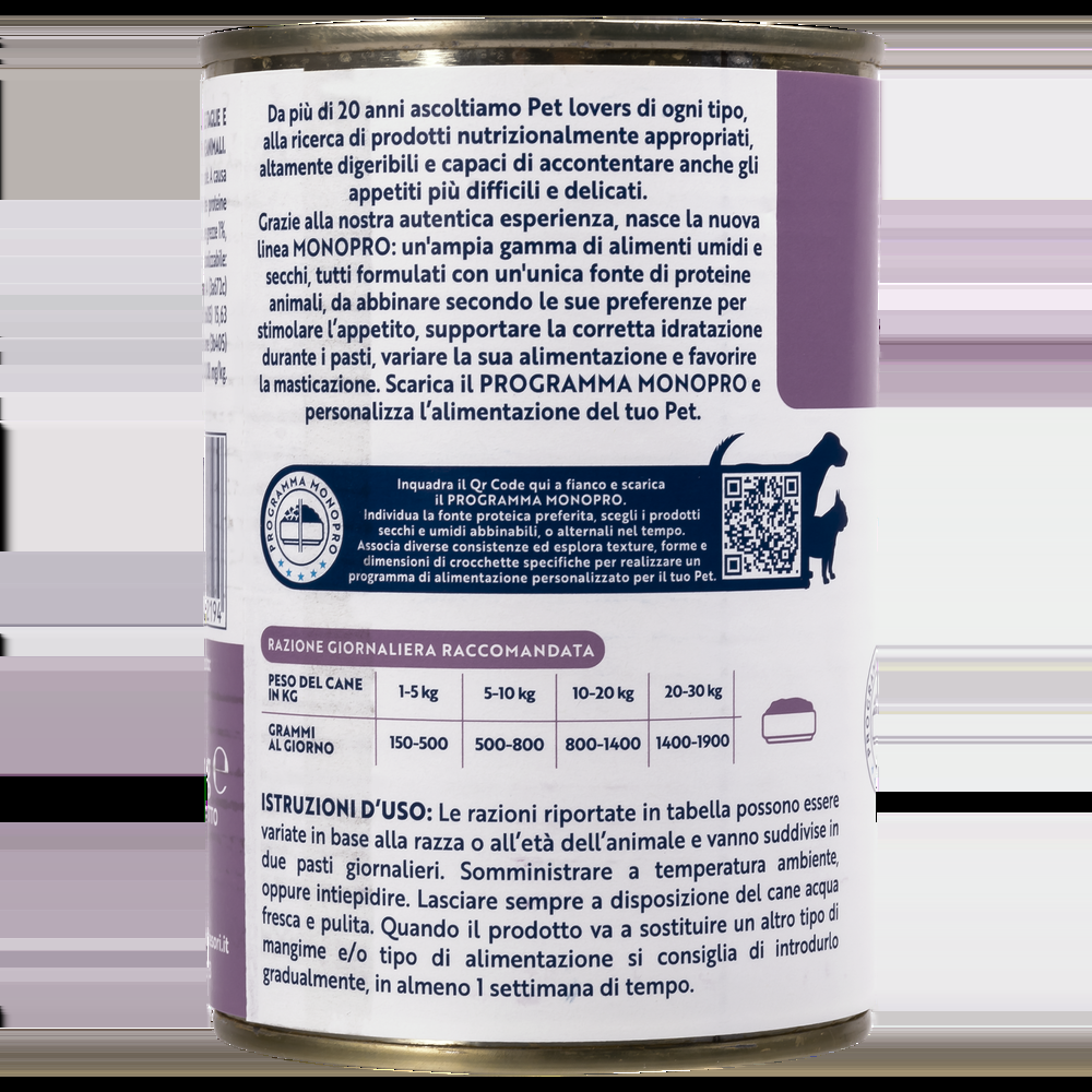 Monopro Dog Adult All breeds Patè Cervo 400 gr 000126849 Spedizione Gratuita