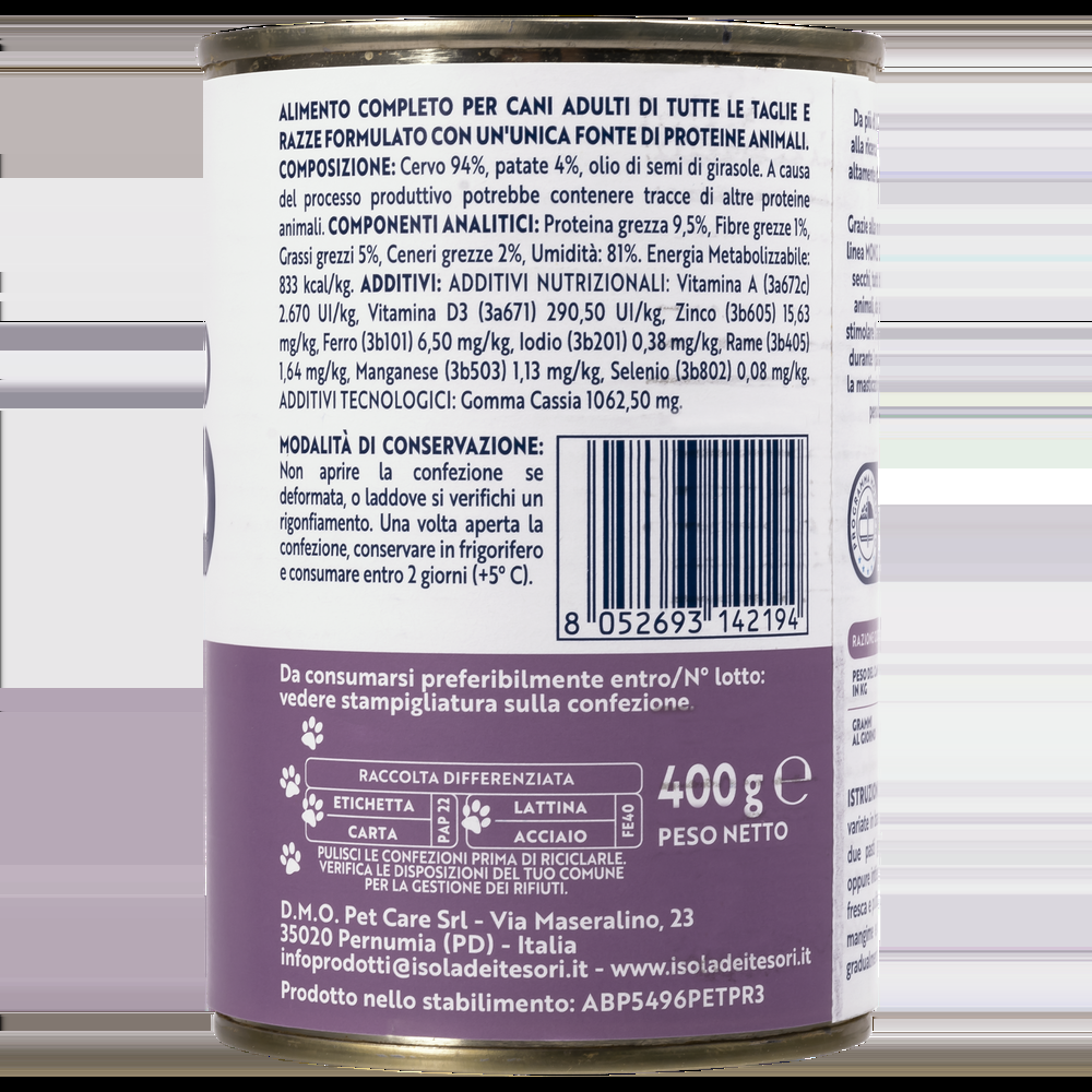 Monopro Dog Adult All breeds Patè Cervo 400 gr 000126849 Spedizione Gratuita