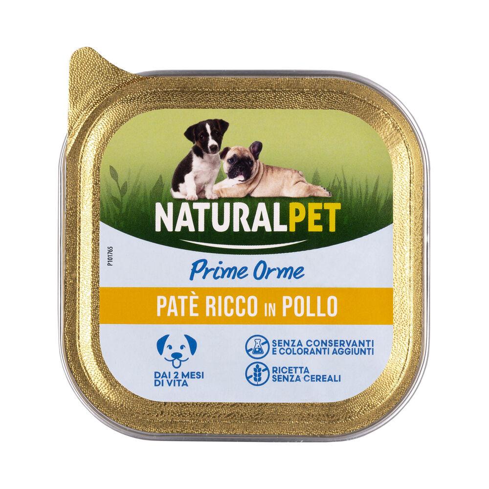 Naturalpet Prime Orme Puppy Paté ricco in Pollo 150 gr 000126931 Soddisfazione Garantita