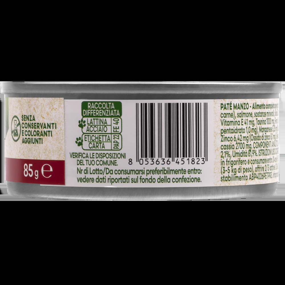Naturalpet Cat Sterilised Paté Manzo 85gr 000143899 Fino Al -60%