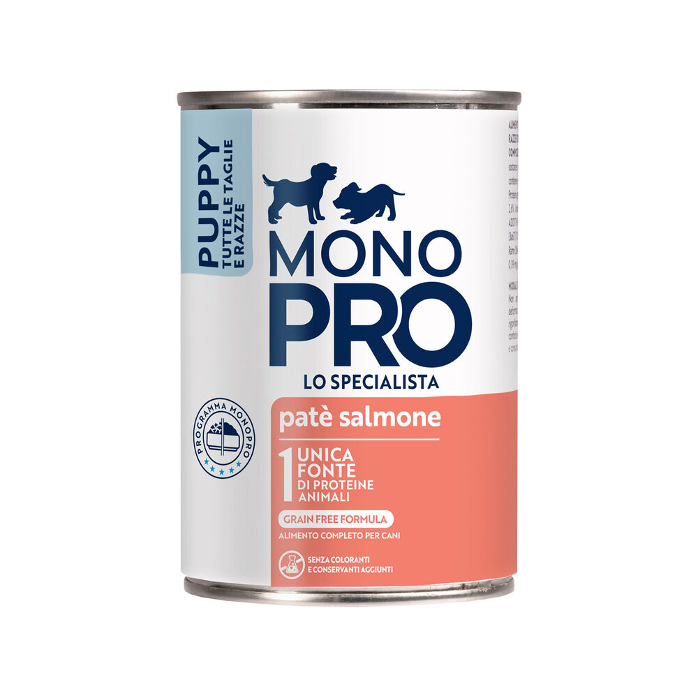 Monopro Puppy All breeds paté Salmone 400 gr 000126848 Vendita Economica