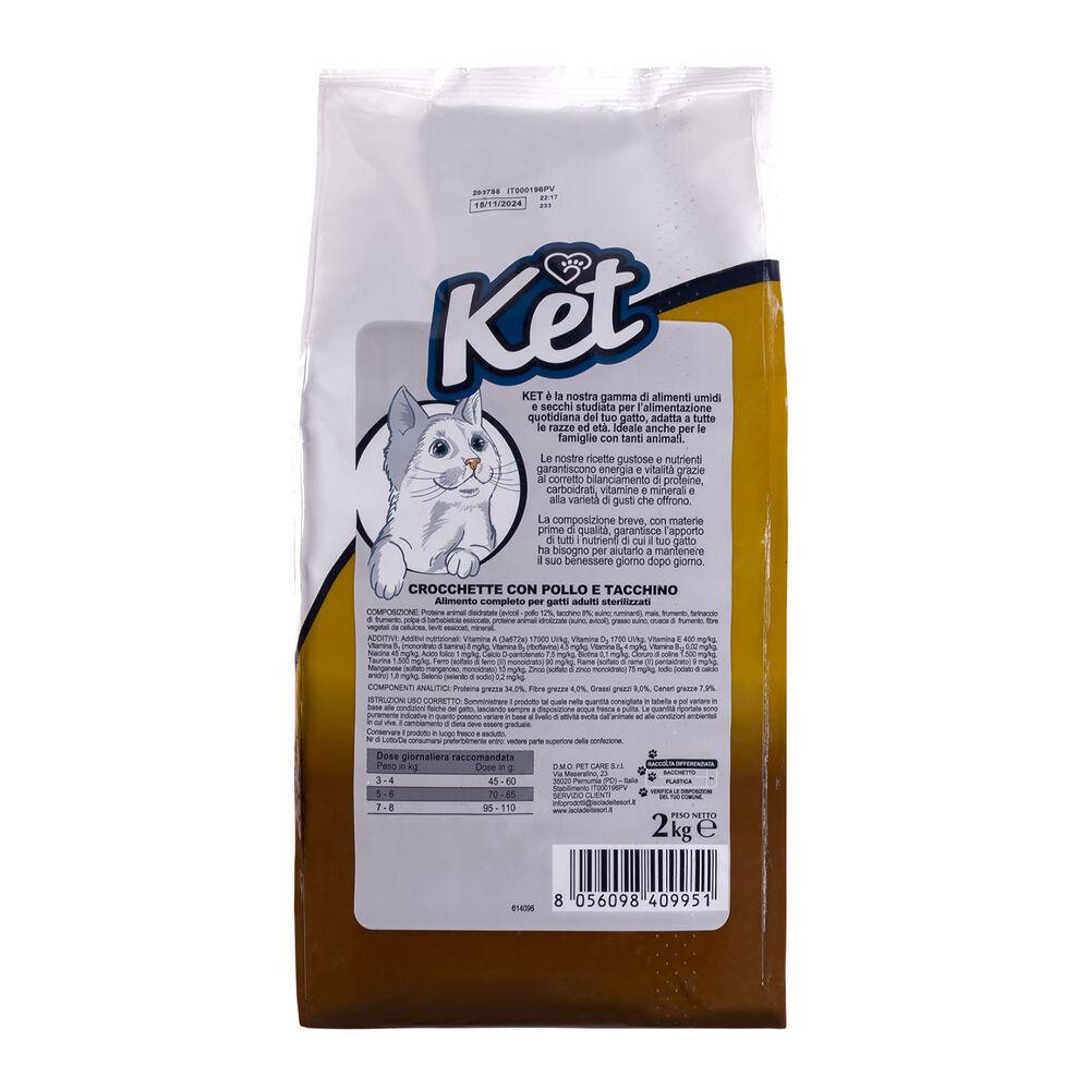 Ket Adult Sterilised Pollo e Tacchino 2 kg 000140991 Prezzo di fabbrica